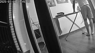 Cheating wife sneaks a wild fuck with friend while husband's away.