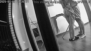 Cheating wife sneaks a wild fuck with friend while husband's away.