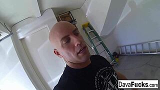 on set impromptu encounter with brunette dava foxx and derrick pierce