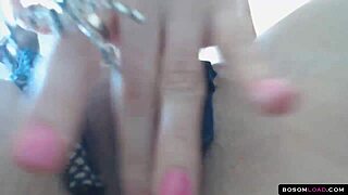 Sexy Witch Teases with Close-Up Pussy Masturbation and Dripping Juice