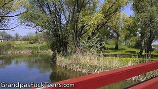 Fresh cutie hunts for the perfect grandpa cock in hardcore reality