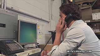 i can’t resist banging milf boss’s hard cock in warehouse