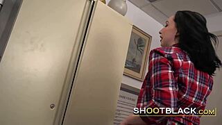 Country Chick In Plaid Gets Her Tight Coochie Drilled Deep By Monster Cock.