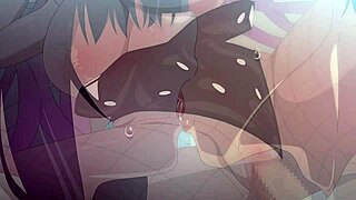 Karin from Totoro with big tits in Blue Archive parody