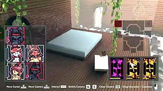 huge tits and fat asses in this hentai game blowjob scene