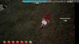 huge tits in hentai game outdoor doggystyle!