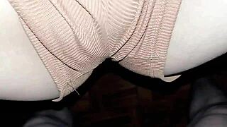 The innocent stepdaughter eagerly sucks out all the cum in this homemade scene.