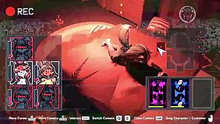 huge tits and fat asses in this hentai game blowjob scene