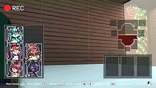 huge tits and fat asses in this hentai game blowjob scene