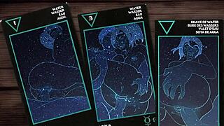 Hentai parody: girl from the train fucking the magician with fake tarot cards!