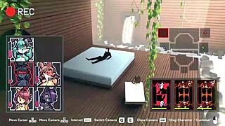 huge tits and fat asses in this hentai game blowjob scene