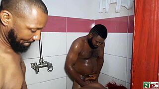 Is this bathroom threesome hot?