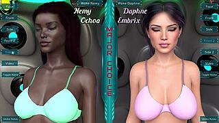 Stranded in space, picking girl with huge tits. 😘