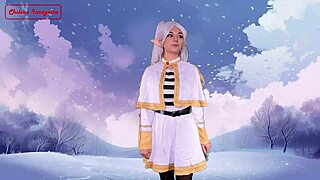 Cosplay Frieren Elf Recruits Warrior For Sex Sword