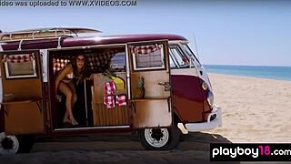 Stunning Gia Ramey Strips Naked At Beach