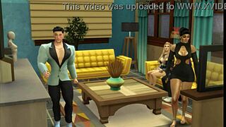 i'm watching lazos peligrosos ep 10 in spanish on sims 4 xxx