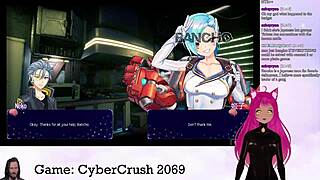 Intriguing Vtuber playing Cybercrush