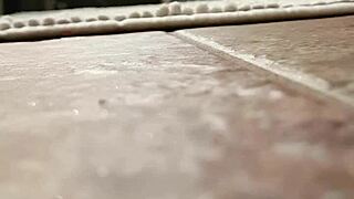 Is the horny wife caught giving her pussy a blast again? Yes, and it's hot!