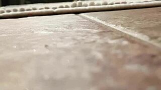 Is the horny wife caught giving her pussy a blast again? Yes, and it's hot!