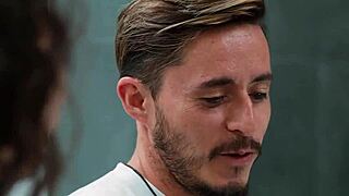 Office Sharing Turns into Hot BRUNETTE LESBIAN Action at Work!