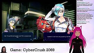 Intriguing Vtuber playing Cybercrush