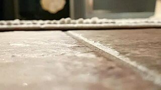 Is the horny wife caught giving her pussy a blast again? Yes, and it's hot!