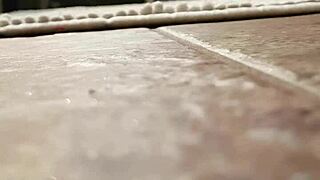 Is the horny wife caught giving her pussy a blast again? Yes, and it's hot!