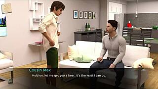 Cute teen in nursing outfit pleasures with boobs in 3d hentai