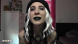 German Lou Nesbit and Lia Louise dominate as male slut in gay parking spot.