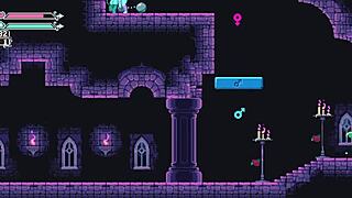 Flip Witch Pixel Hentai Game Ep 14: Hot Monster Girl Femdom Drains His Balls