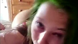 Latina Gives Homemade Blowjob in Web Chat