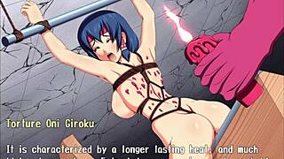 exorcist shrine maiden miharu bound in hentai game for kinky play part 2