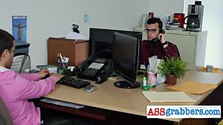 queer group explores office dynamics with white hunks and studs