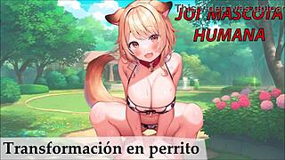 jerk off instructions in spanish for sexual slaves turning into puppy
