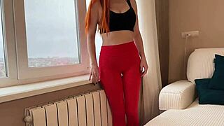 Russian amateur gets his dick sucked and fucked by a mom