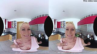 Italian blonde bent over for deep anal action, surprising twist!