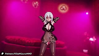 Watch Yowane Haku in sexy MMD R-18 dance moves