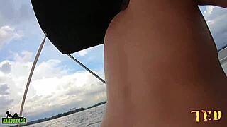 Paola Gurgel Shows Big Tits on Boat in Guarapiranga!