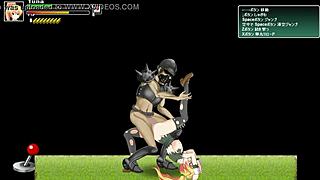 Wow, Cute Blonde Hentai Girl Bangs Soldiers in Battle Gameplay! 😍