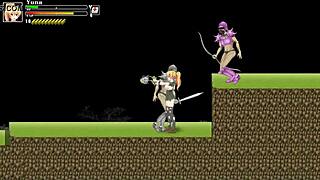 Wow, Cute Blonde Hentai Girl Bangs Soldiers in Battle Gameplay! 😍