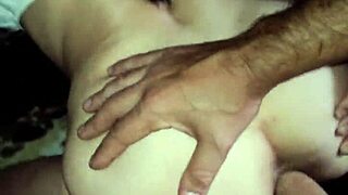 model explores intimate anal activity in homemade setting