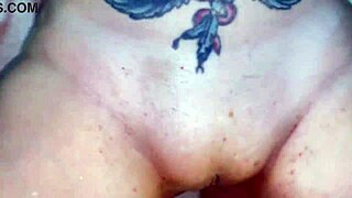 Luna, that beautiful girlfriend, bends over to get her big ass creampied while swallowing.