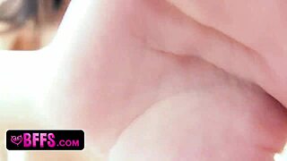 teen 18+ in hardcore 3some party with group fun