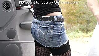 I’m Shaking! Street Slut Brunette Screwed by Monster Cock in Rough Anal.