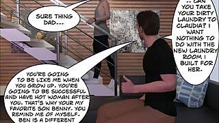 Busty mature mother-in-law cheats in 3D comic 😏