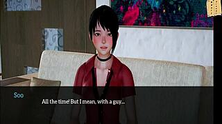3D erotic gameplay with a hot milf and her girls
