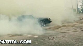 Ebony Patrol Fucks White Cop