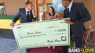 Sara Luvv Battles Two Monster Cocks from Ricky Johnson and Charlie Mac