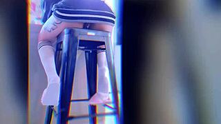 Big Booty Girl Begs for Pussy Cum Fill