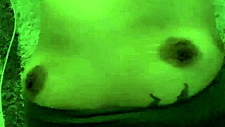 Bobbi Jo88, an ebony mature woman, obsesses over her shaved body during a voyeur massage.